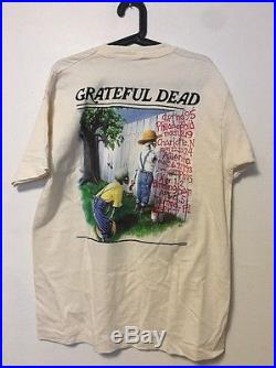 Vintage Grateful Dead Shirt 1995 Mark Twain Huckleberry Finn Spring Tour Sz XL
