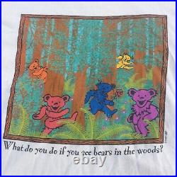 Vintage Grateful Dead Shirt Adult XL 1998 Bears In The Woods Play Dead Mens 90s