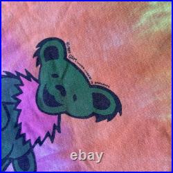 Vintage Grateful Dead Shirt Adult XL Bear Spiral Tie Dye 1989 GDM USA Brockum