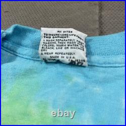 Vintage Grateful Dead Shirt Adult XL Bear Spiral Tie Dye 1989 GDM USA Brockum