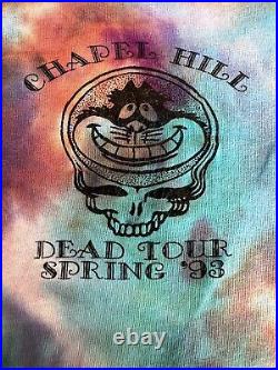 Vintage Grateful Dead Shirt Chapel Hill NC 1993 single stitch