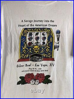 Vintage Grateful Dead Shirt Fear & Loathing in Las Vegas XL Steve Miller Band