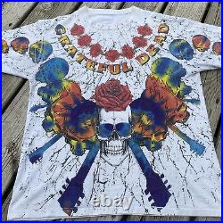 Vintage Grateful Dead Shirt L 21 x 27 Skull 1992 Psychedelic Steal Your Face