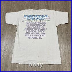 Vintage Grateful Dead Shirt L 90s Steal Your Fractal Face Rock Concert Tour Tee