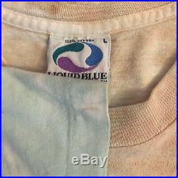 Vintage Grateful Dead Shirt L. L. Rain Liquid Blue Tie Dye Rare Large
