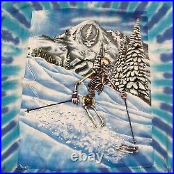 Vintage Grateful Dead Shirt L Ski Skiing Skeleton Garcia Rock Concert Tour Tee