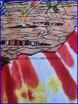 Vintage Grateful Dead Shirt Large Mens Ripple Junction 90s Tie Dye Tour Festival