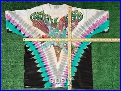 Vintage Grateful Dead Shirt Liquid Blue Wake Of The Flood Chicago 1992 Size XL