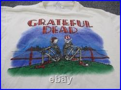 Vintage Grateful Dead Shirt Men L Skeleton San Francisco Golden Gate 1981 80s