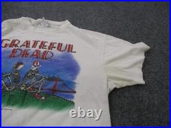 Vintage Grateful Dead Shirt Men L Skeleton San Francisco Golden Gate 1981 80s