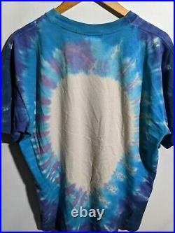 Vintage Grateful Dead Shirt Men Size L/Xl Tie Dye Liquid Blue Single Stitch