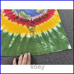 Vintage Grateful Dead Shirt Men XL Tie Dye Liquid Blue Lithuania Basketball 1996