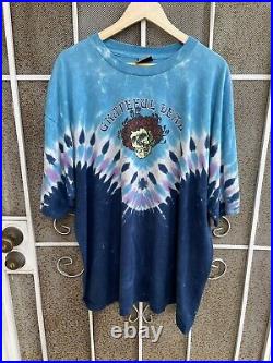 Vintage Grateful Dead Shirt Men XXL 1994 Fall Tour Tie Dye Tee Liquid Blue