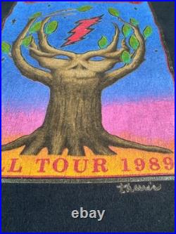 Vintage Grateful Dead Shirt Mens Large 1989 Fall Tour Single Stitch T