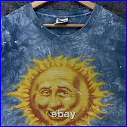 Vintage Grateful Dead Shirt Mens Large Blue 90s Tie Dye Sun Dancing Bears 1995