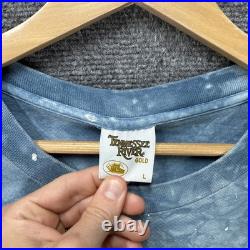 Vintage Grateful Dead Shirt Mens Large Blue 90s Tie Dye Sun Dancing Bears 1995