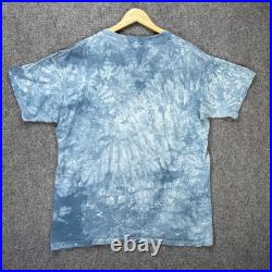 Vintage Grateful Dead Shirt Mens Large Blue 90s Tie Dye Sun Dancing Bears 1995