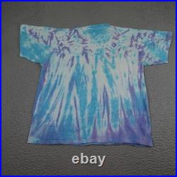 Vintage Grateful Dead Shirt Mens Large Blue Tie Dye 1989 Fall Tour Concert 80s