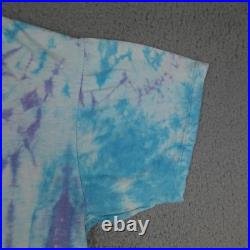 Vintage Grateful Dead Shirt Mens Large Blue Tie Dye 1989 Fall Tour Concert 80s