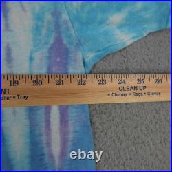 Vintage Grateful Dead Shirt Mens Large Blue Tie Dye 1989 Fall Tour Concert 80s