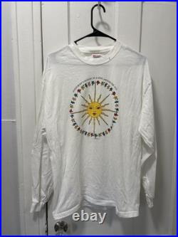 Vintage Grateful Dead Shirt Mens Large White Dancing Bears Long Sleeve Tee 1988