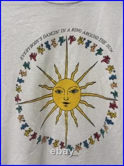 Vintage Grateful Dead Shirt Mens Large White Dancing Bears Long Sleeve Tee 1988