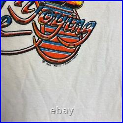 Vintage Grateful Dead Shirt Mens Medium White 1980s Relix Enjoying The Ride