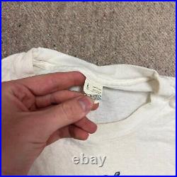 Vintage Grateful Dead Shirt Mens Medium White 1980s Relix Enjoying The Ride