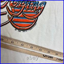 Vintage Grateful Dead Shirt Mens Medium White 1980s Relix Enjoying The Ride