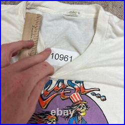 Vintage Grateful Dead Shirt Mens Medium White 1980s Relix Enjoying The Ride