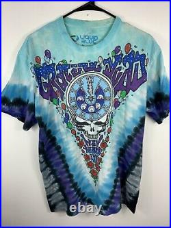 Vintage Grateful Dead Shirt Mens Sz M Blue Tie Dye New Years Eve Capricorn