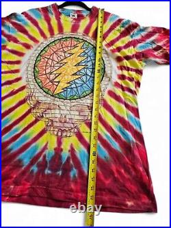 Vintage Grateful Dead Shirt Mens XL 90s Summer Tour Stained Glass Tie-Dye Cotton