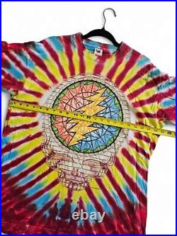 Vintage Grateful Dead Shirt Mens XL 90s Summer Tour Stained Glass Tie-Dye Cotton