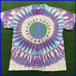 Vintage Grateful Dead Shirt Mens XL Blue 90S Reduce Reuse Recycle Tie Dye 1992