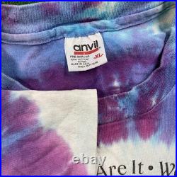 Vintage Grateful Dead Shirt Mens XL Blue 90S Reduce Reuse Recycle Tie Dye 1992