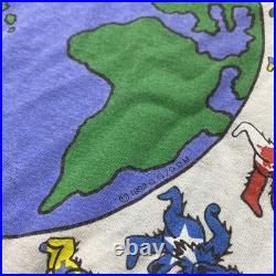 Vintage Grateful Dead Shirt Mens XL Blue 90S Reduce Reuse Recycle Tie Dye 1992