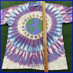 Vintage Grateful Dead Shirt Mens XL Blue 90S Reduce Reuse Recycle Tie Dye 1992