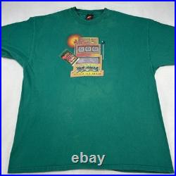 Vintage Grateful Dead Shirt Mens XL Green Access All Areas Spring Slot 1990 Y2K