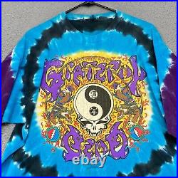 Vintage Grateful Dead Shirt Mens XL Tie Dye 90s Chinese New Year 1991 Tour
