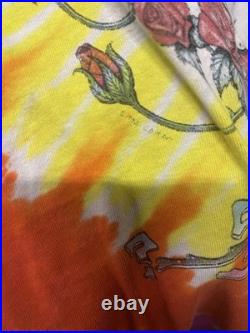 Vintage Grateful Dead Shirt Mens XL Tie Dye Space Your Face 1992 Liquid Blue 90s