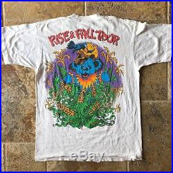 Vintage Grateful Dead Shirt Rise And Fall Tour Scarecrow 1993 Rare White Tag
