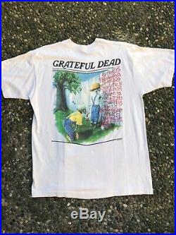 Vintage Grateful Dead Shirt Size L 90s VTG Tour Rare Single Stitch Concert Tee