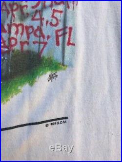 Vintage Grateful Dead Shirt Size L 90s VTG Tour Rare Single Stitch Concert Tee