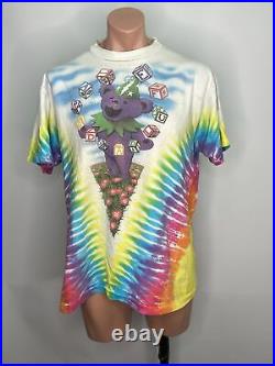 Vintage Grateful Dead Shirt Spring'91 Tour Dancing Bears XL Brockum Blocks