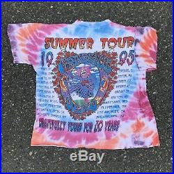 Vintage Grateful Dead Shirt Summer Tour 1995 Size L