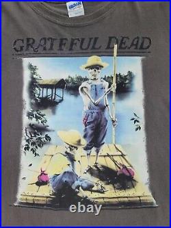 Vintage Grateful Dead Shirt Tom Sawyer Huckleberry Finn Gildan XL Tshirt Rare
