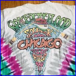Vintage Grateful Dead Shirt XL 1992 Wake Of The Flood Surfer Soldier Field