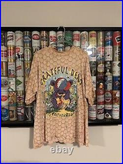 Vintage Grateful Dead Shirt -XL-How Sweet It Is Honey Comb Bear Bee 1995 Garcia