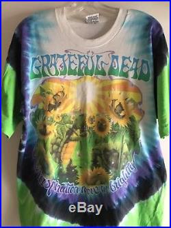 Vintage Grateful Dead Shirt XL Inspiration Move Me Brightly Terrapin Sunflower