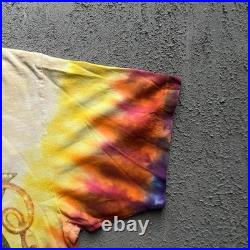 Vintage Grateful Dead Shirt XL Tie Dye 1990s Fall Tour Skeleton